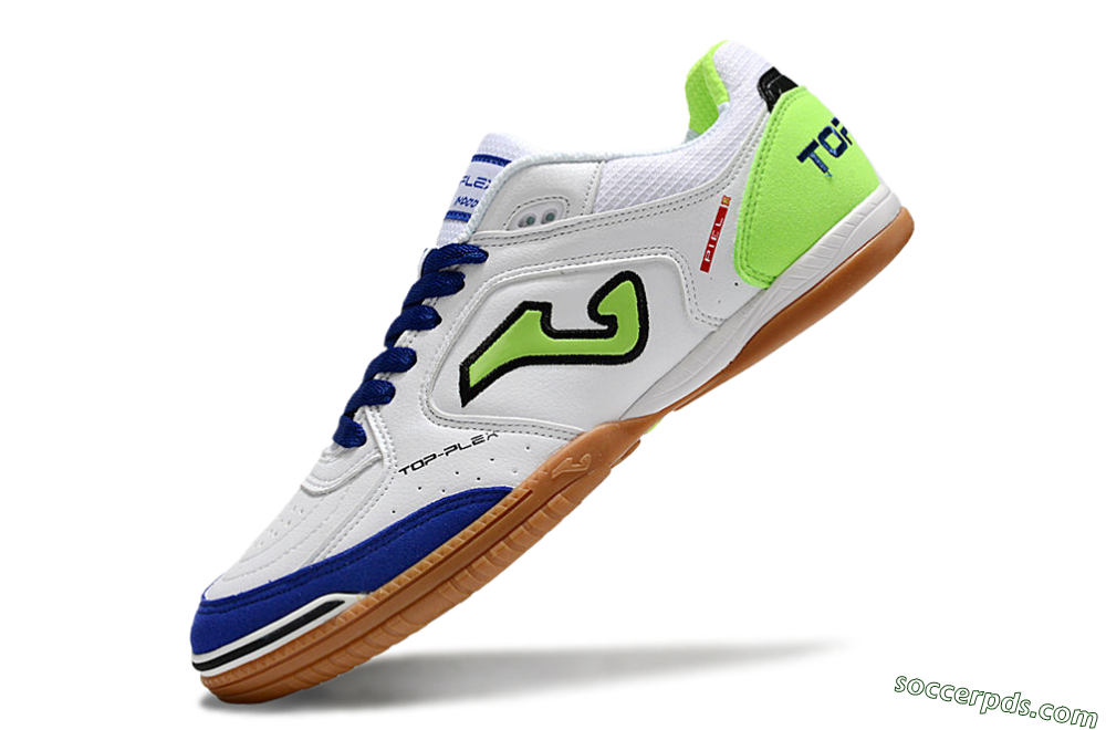 Joma Top Flex 920 IC Low-Tops Football Shoes - White/Blue/Yellow 5