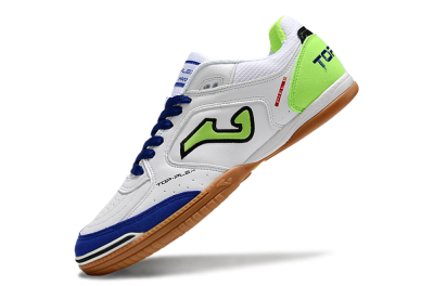Joma Top Flex 920 IC Low-Tops Football Shoes - White/Blue/Yellow