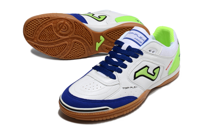 Joma Top Flex 920 IC Low-Tops Football Shoes - White/Blue/Yellow
