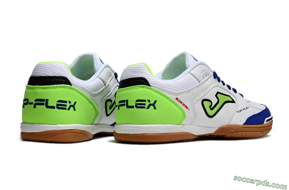 Joma Top Flex 920 IC Low-Tops Football Shoes - White/Blue/Yellow 6