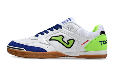 Joma Top Flex 920 IC Low-Tops Football Shoes - White/Blue/Yellow