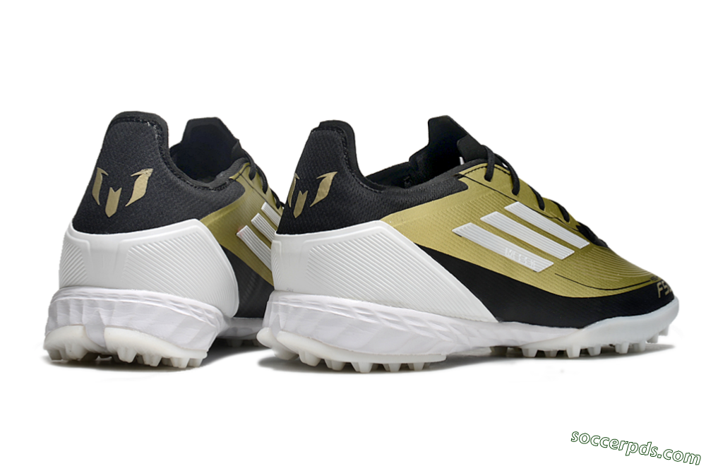 Adidas F50 Pro TF Low-Tops Football Shoes - Gold/White/Black 6