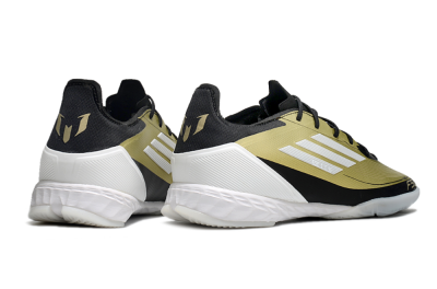 Adidas F50 Pro IC Low-Tops Football Shoes - Gold/White/Black