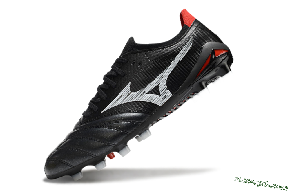 Mizuno Morelia Neo 4 FG Low-Tops Football Boots - Black/White/Red 5