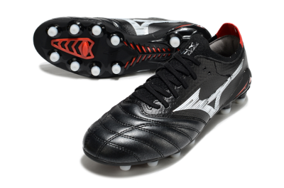 Mizuno Morelia Neo 4 FG Low-Tops Football Boots - Black/White/Red