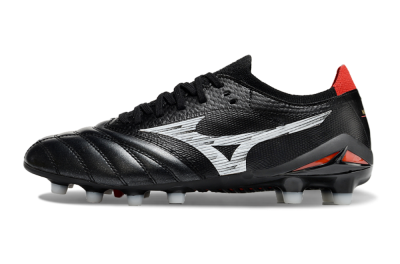 Mizuno Morelia Neo 4 FG Low-Tops Football Boots - Black/White/Red
