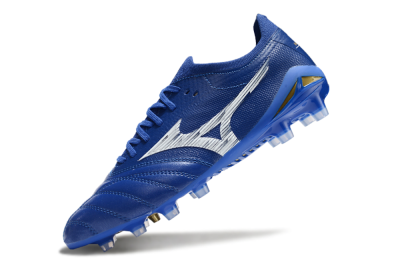 Mizuno Morelia Neo 4 FG Low-Tops Football Boots - Blue/White/Gold