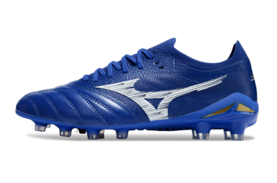 Mizuno Morelia Neo 4 FG Low-Tops Football Boots - Blue/White/Gold