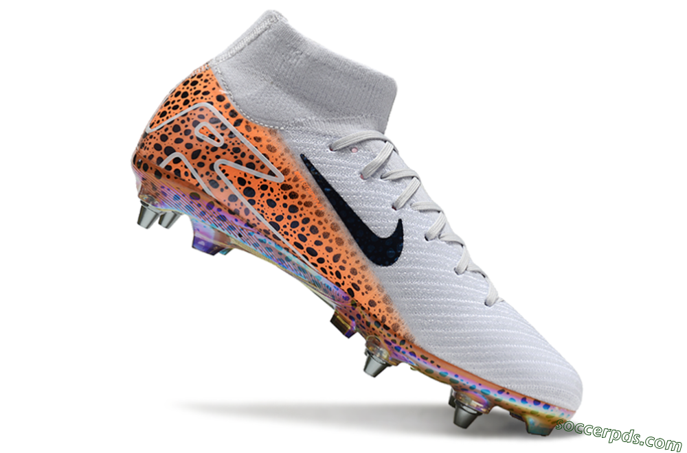 Nike Air Zoom Mercurial Superfly 10 Elite SG High-Tops Football Boots - Grey/Black/Leopard 3
