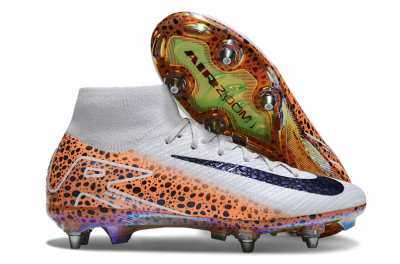 Nike Air Zoom Mercurial Superfly 10 Elite SG High-Tops Football Boots - Grey/Black/Leopard