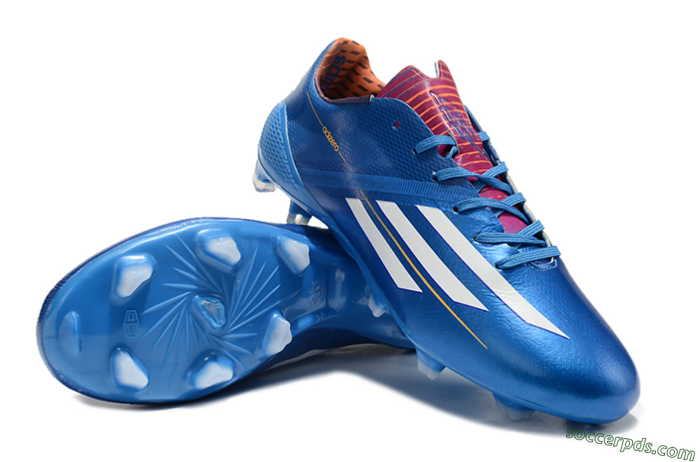 Adidas F50 Adizero Elite FG Low-Tops Football Boots - Blue/White/Red 3