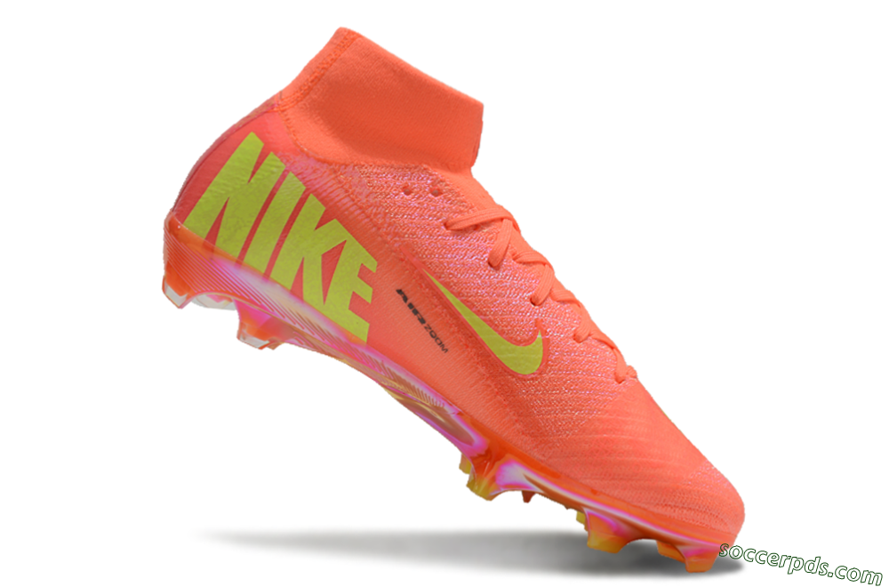 Nike Air Zoom Mercurial Superfly 10 Elite FG High-Tops Football Boots - Red/Yellow/Black/Gold 4