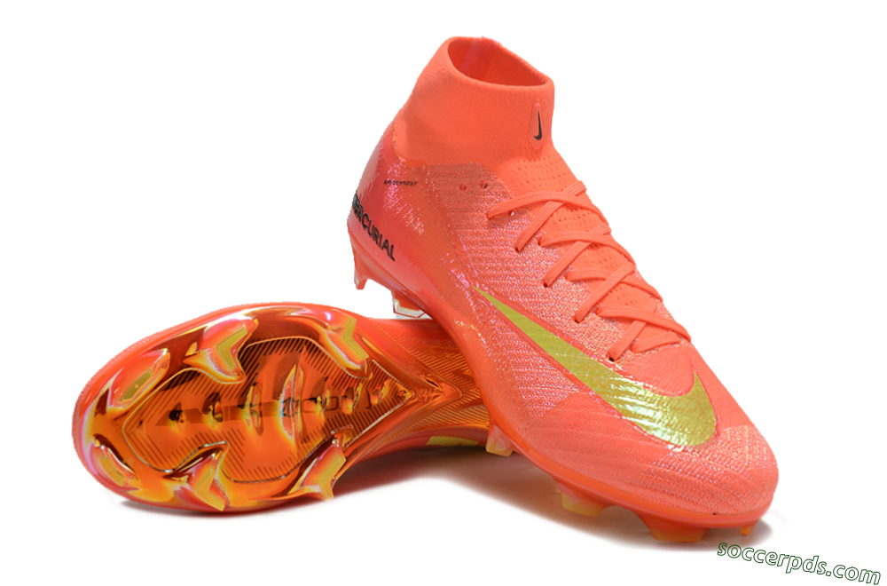 Nike Air Zoom Mercurial Superfly 10 Elite FG High-Tops Football Boots - Red/Yellow/Black/Gold 3