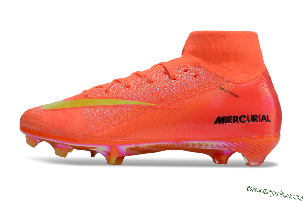 Nike Air Zoom Mercurial Superfly 10 Elite FG High-Tops Football Boots - Red/Yellow/Black/Gold 2