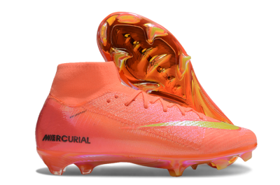 Nike Air Zoom Mercurial Superfly 10 Elite FG High-Tops Football Boots - Red/Yellow/Black/Gold