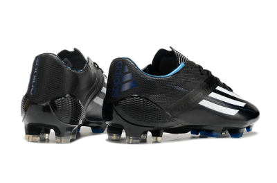 Adidas F50 Adizero Elite FG Low-Tops Football Boots - Black/White/Blue