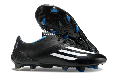 Adidas F50 Adizero Elite FG Low-Tops Football Boots - Black/White/Blue