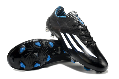 Adidas F50 Adizero Elite FG Low-Tops Football Boots - Black/White/Blue