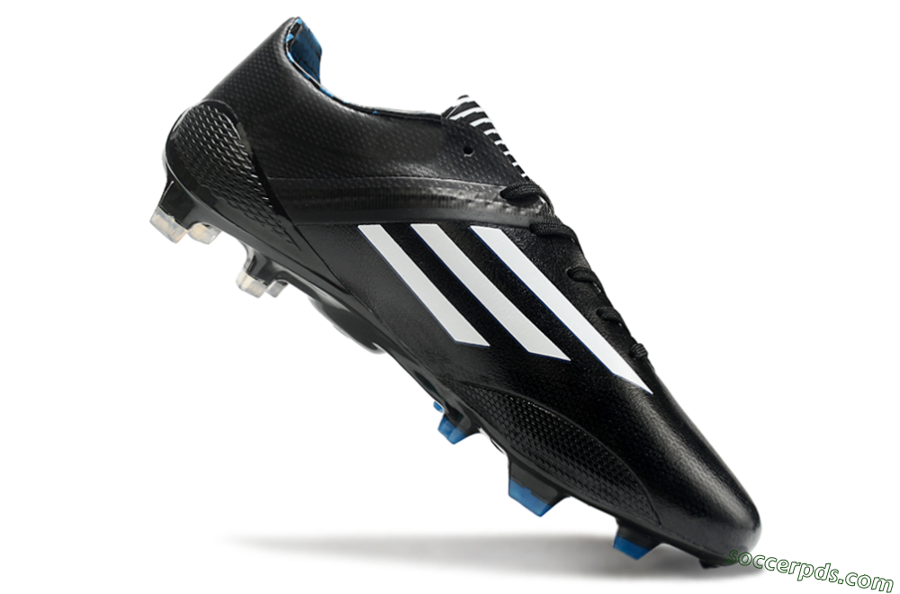 Adidas F50 Adizero Elite FG Low-Tops Football Boots - Black/White/Blue 4