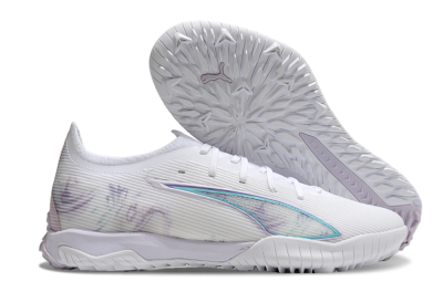 Puma Ultra Ultimate TF Low-Tops Football Shoes - White/Purple/Blue