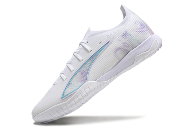 Puma Ultra Ultimate TF Low-Tops Football Shoes - White/Purple/Blue