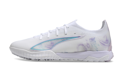 Puma Ultra Ultimate TF Low-Tops Football Shoes - White/Purple/Blue