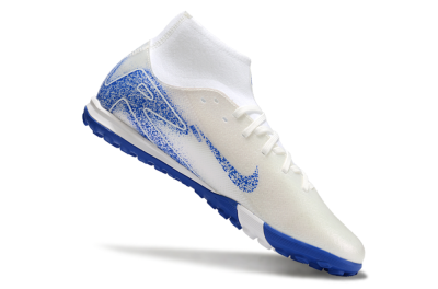 Nike Air Zoom Mercurial Superfly 10 Elite TF High-Tops Football Shoes - Beige/White/Blue