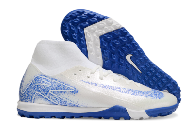Nike Air Zoom Mercurial Superfly 10 Elite TF High-Tops Football Shoes - Beige/White/Blue