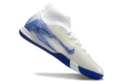 Nike Air Zoom Mercurial Superfly 10 Elite IC High-Tops Football Shoes - Beige/White/Blue