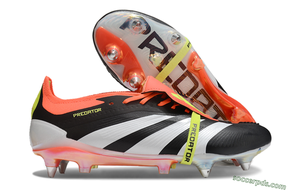 Adidas Predator Elite Foldover Tongue SG Low-Tops Football Boots - Black/White/Red 1