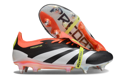 Adidas Predator Elite Foldover Tongue SG Low-Tops Football Boots - Black/White/Red
