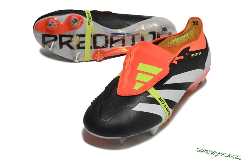 Adidas Predator Elite Foldover Tongue SG Low-Tops Football Boots - Black/White/Red 3