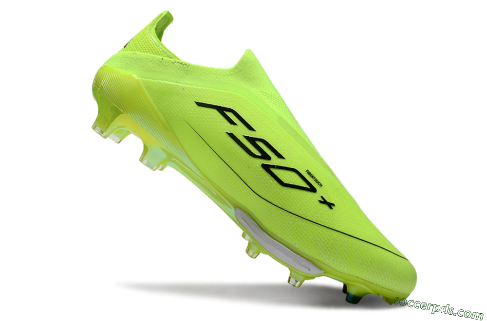 Adidas F50+ Lightstrike Elite Laceless SG Low-Tops Football Boots - Yellow/Black/White 4