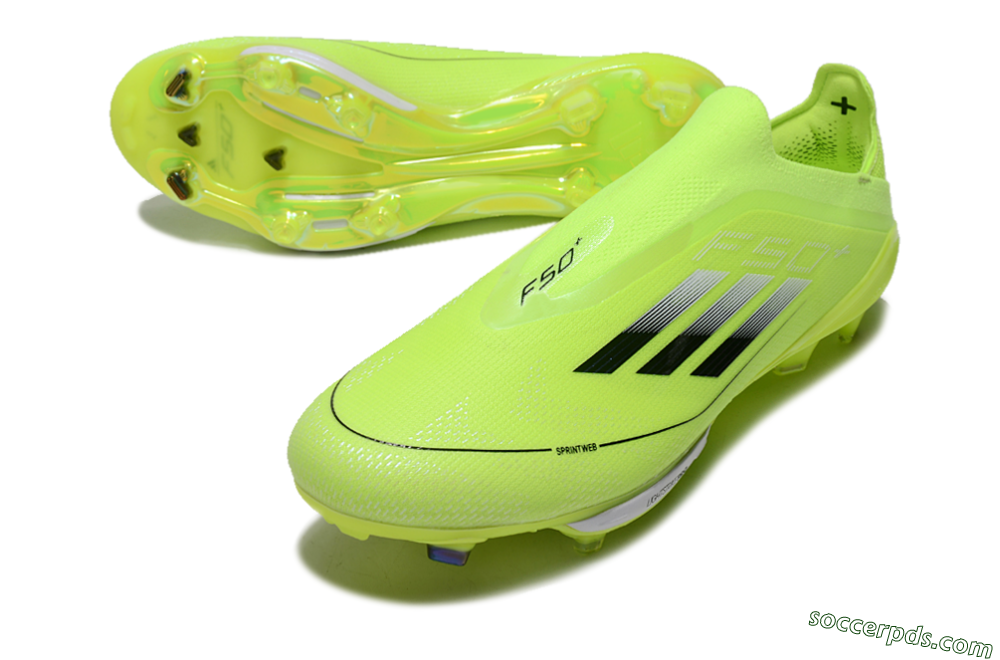 Adidas F50+ Lightstrike Elite Laceless SG Low-Tops Football Boots - Yellow/Black/White 3