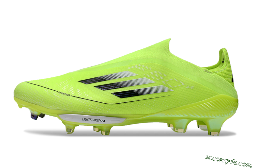 Adidas F50+ Lightstrike Elite Laceless SG Low-Tops Football Boots - Yellow/Black/White 2