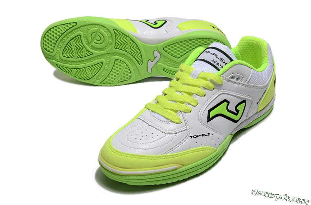 Joma Top Flex 920 IC Low-Tops Football Shoes - White/Yellow/Black 3