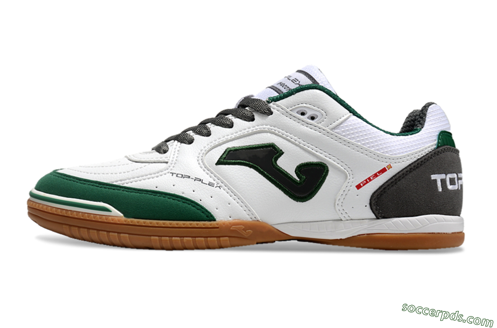 Joma Top Flex 920 IC Low-Tops Football Shoes - White/Green/Black 2