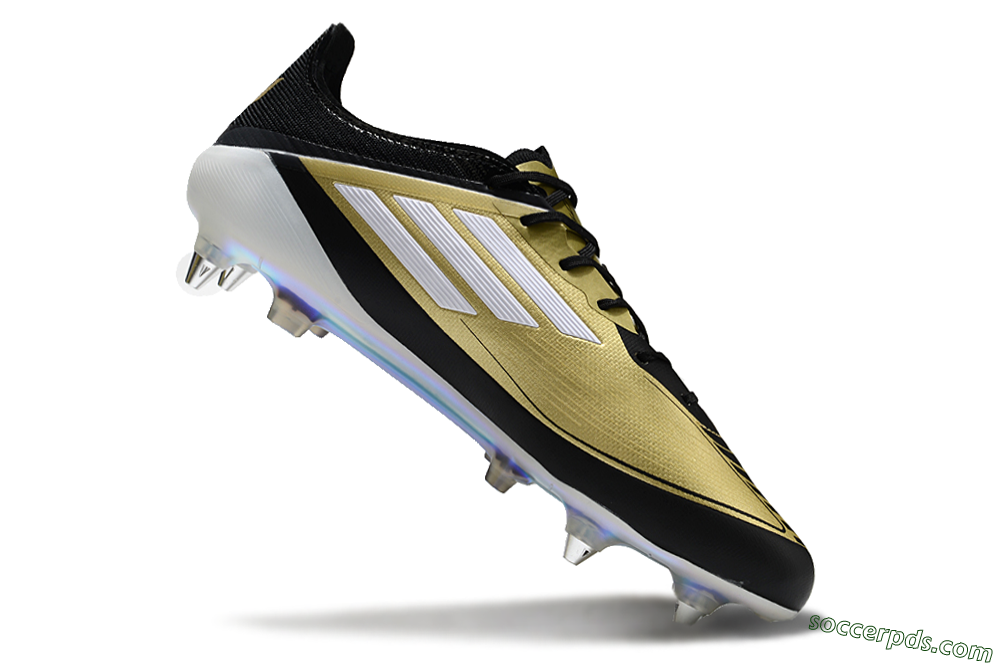 Adidas F50 Elite SG Low-Tops Football Boots - Gold/Black/White 4