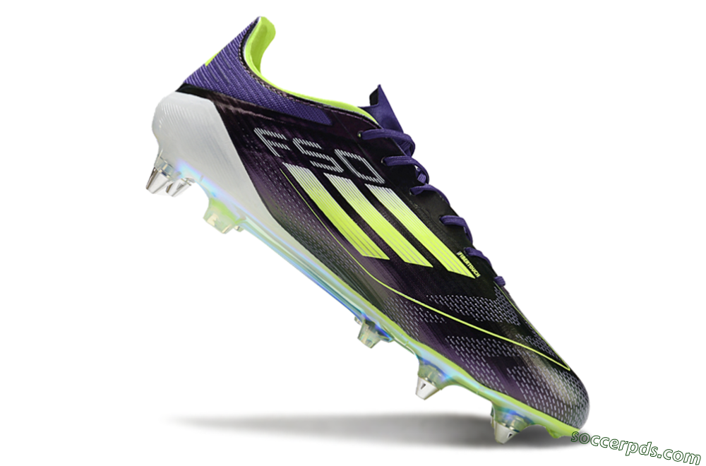 Adidas F50 Elite SG Low-Tops Football Boots - Purple/Yellow/Gold 4