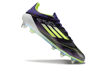 Adidas F50 Elite SG Low-Tops Football Boots - Purple/Yellow/Gold
