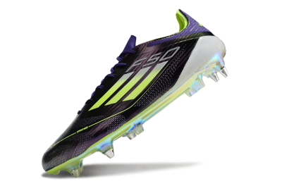 Adidas F50 Elite SG Low-Tops Football Boots - Purple/Yellow/Gold