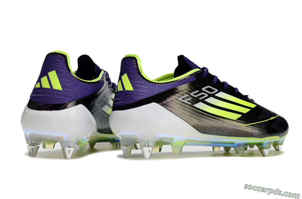 Adidas F50 Elite SG Low-Tops Football Boots - Purple/Yellow/Gold 6