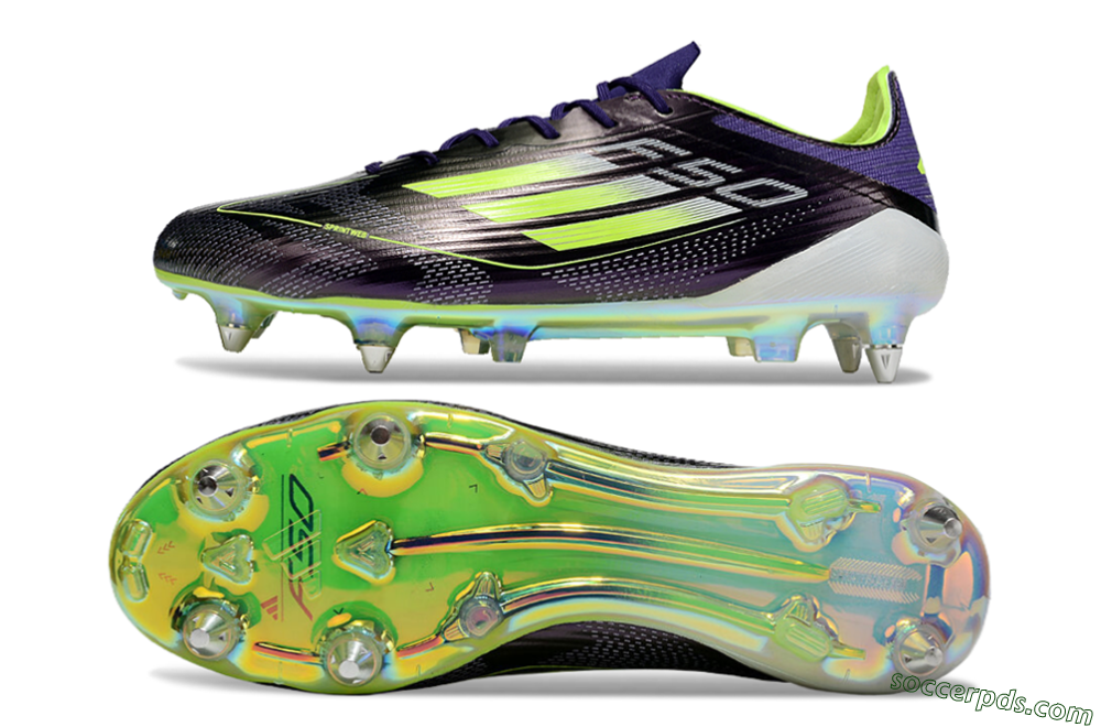 Adidas F50 Elite SG Low-Tops Football Boots - Purple/Yellow/Gold 0