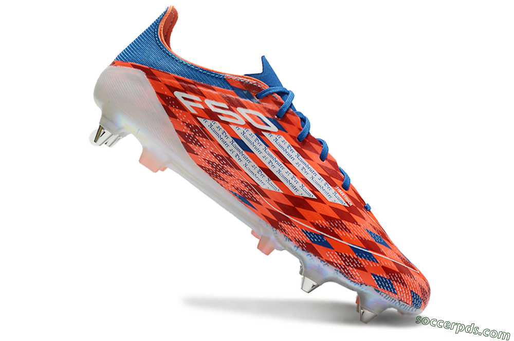 Adidas F50 Elite SG Low-Tops Football Boots - Red/Blue/White 4