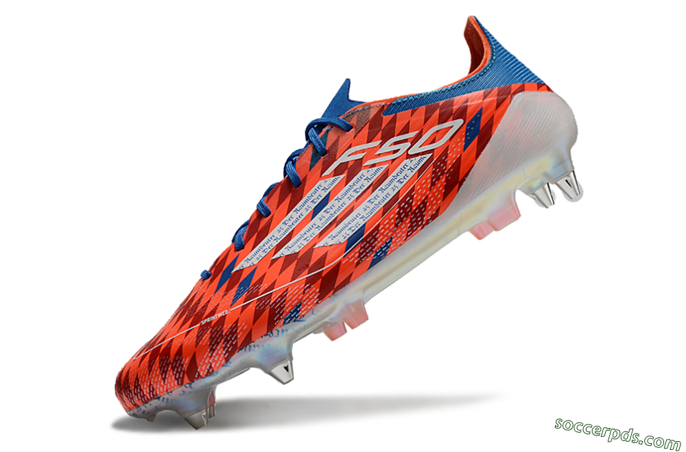 Adidas F50 Elite SG Low-Tops Football Boots - Red/Blue/White 5