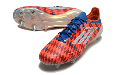 Adidas F50 Elite SG Low-Tops Football Boots - Red/Blue/White
