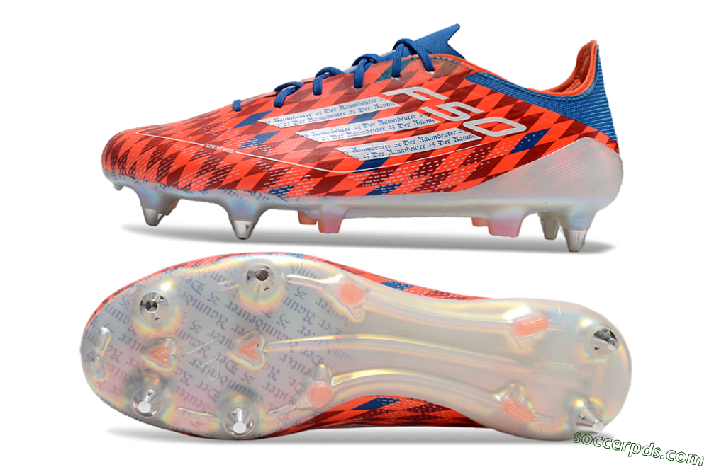 Adidas F50 Elite SG Low-Tops Football Boots - Red/Blue/White 0