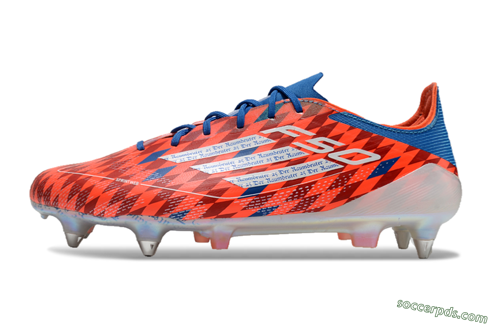 Adidas F50 Elite SG Low-Tops Football Boots - Red/Blue/White 2