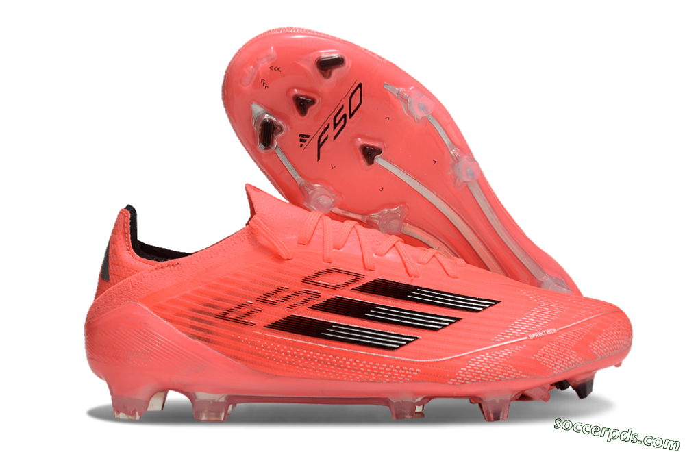 Adidas F50 Elite FG Low-Tops Football Boots - Red/Black/Silver 1