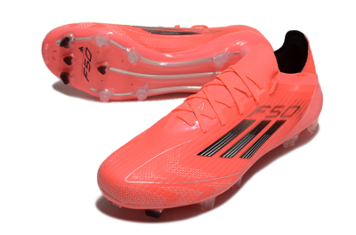 Adidas F50 Elite FG Low-Tops Football Boots - Red/Black/Silver